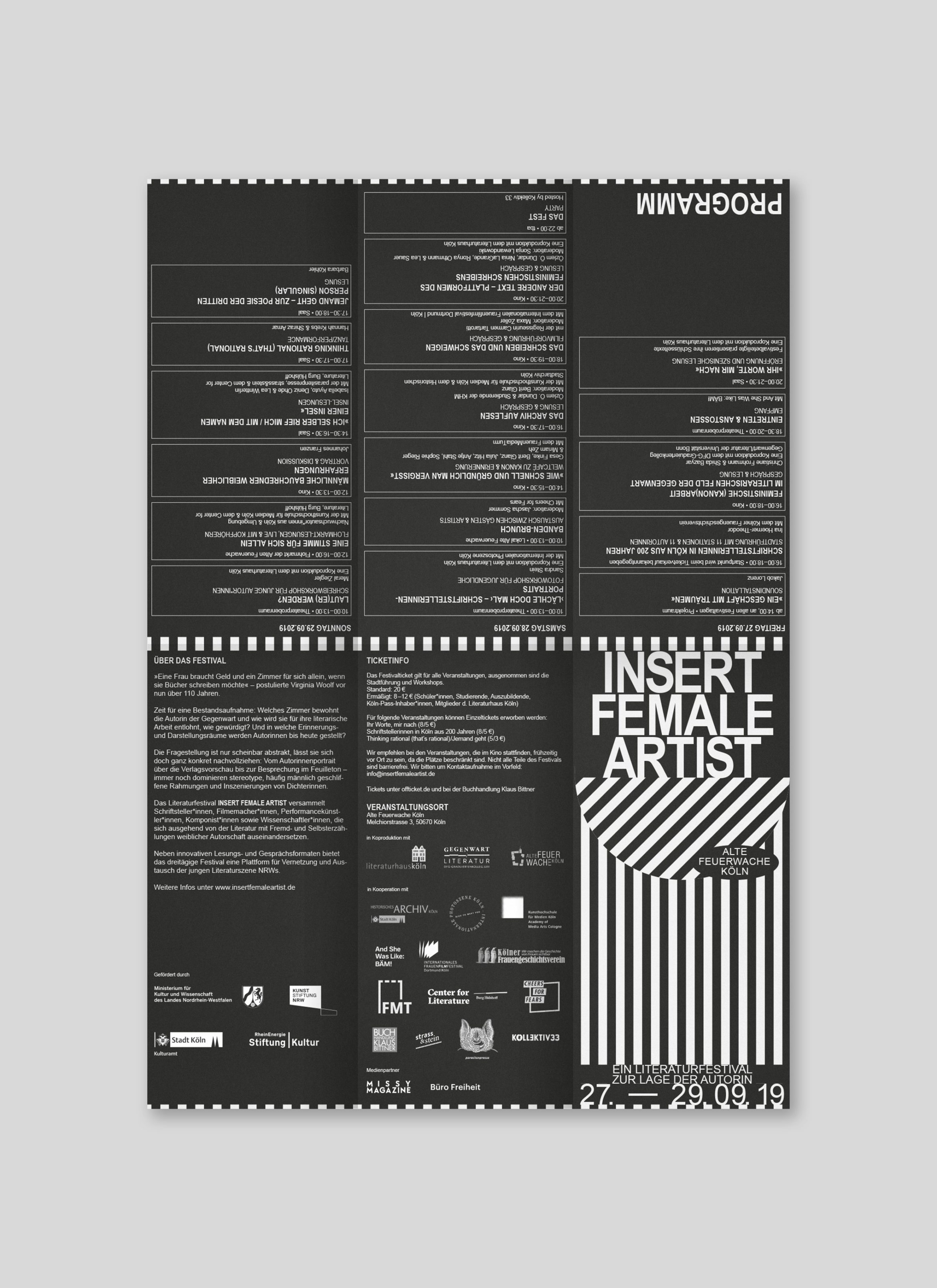 Programmflyer | Literatur | Female | Design